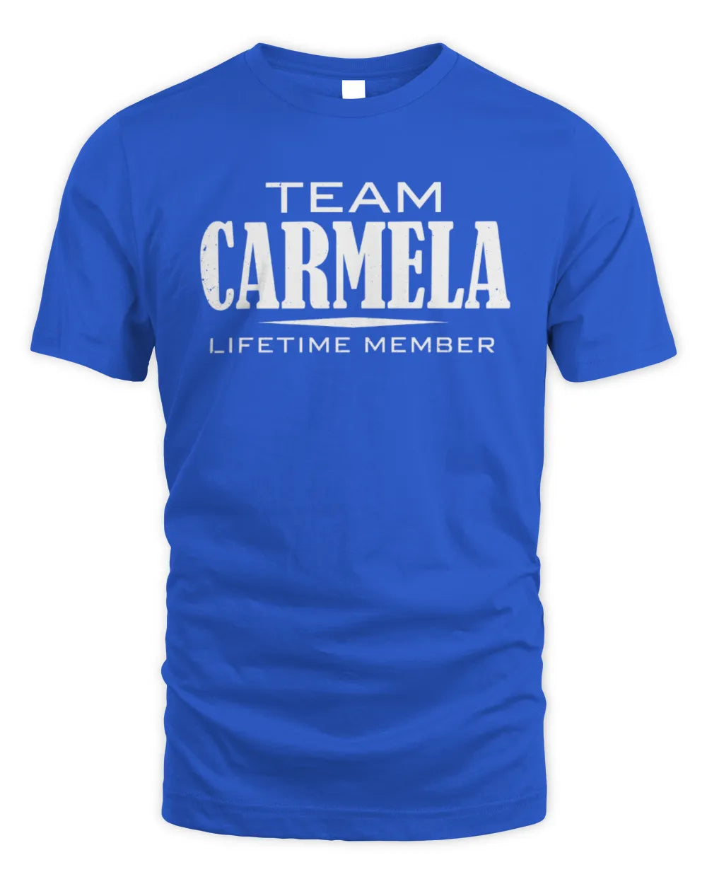 CARMELA BL62-K4-128 - Personalized “Team NAME Lifetime Member” - Unisex Standard T-Shirt - Royal