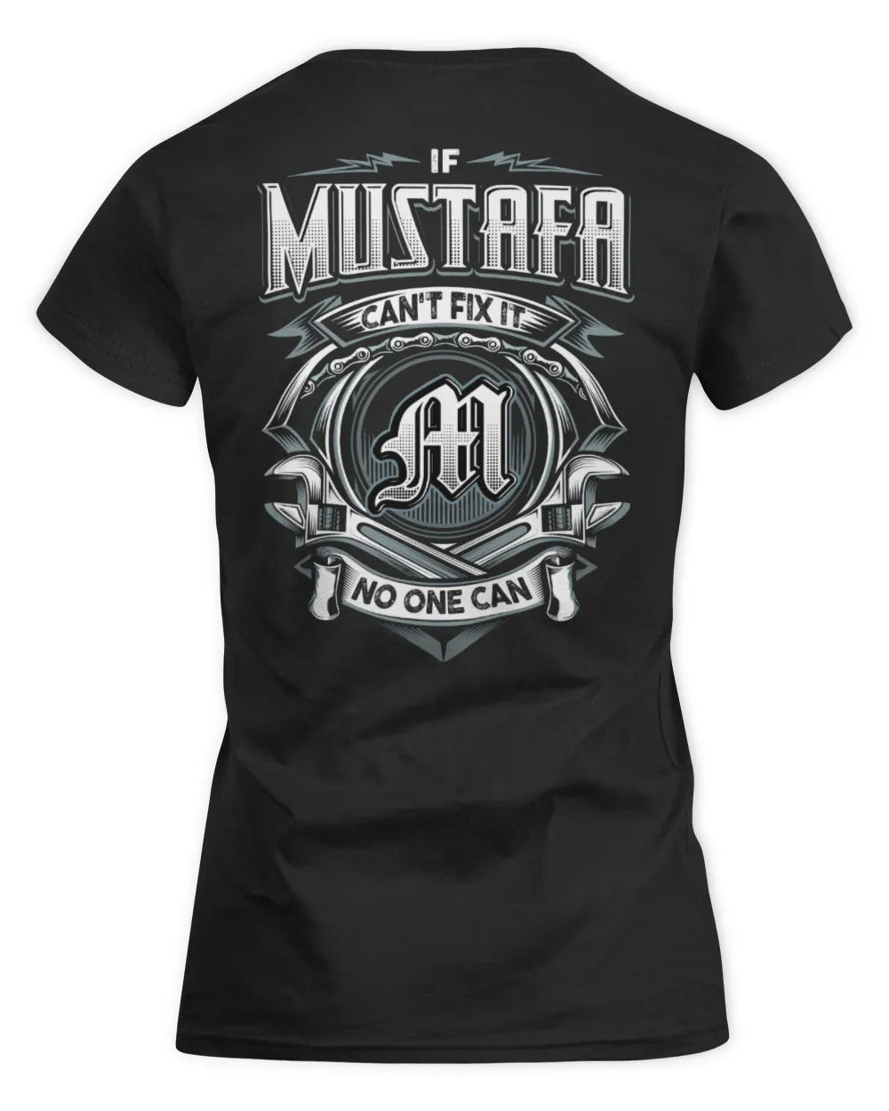 MUSTAFA AP81-K4-626 - Personalized Ahmed Quote Apparel “If Ahmed Can't Fix It, No One Can” - Women's Standard T-Shirt - Black