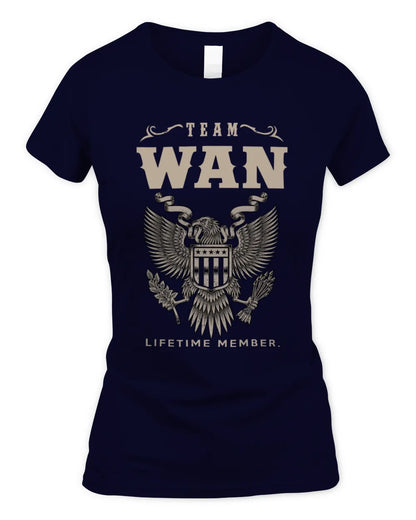WAN TP06-K82 – Personalized Classic Style Apparel “Team NAME Lifetime Member” - Women's Standard T-Shirt - Navy