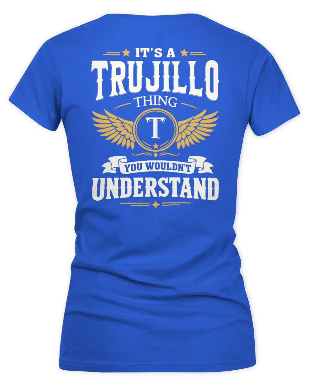 TRUJILLO KT06-M008 It’s a [NAME] Thing – You Wouldn’t Understand | Personalized Vintage T-Shirt - Women's V-Neck T-Shirt - Royal