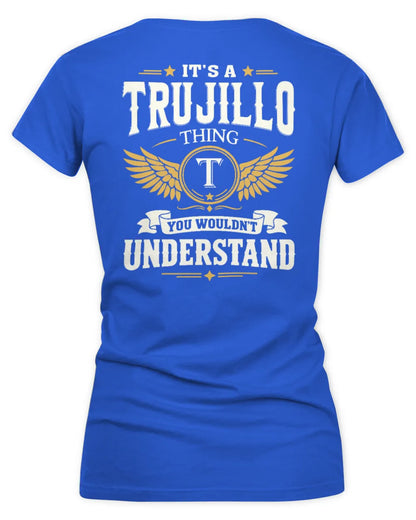 TRUJILLO KT06-M008 It’s a [NAME] Thing – You Wouldn’t Understand | Personalized Vintage T-Shirt - Women's V-Neck T-Shirt - Royal