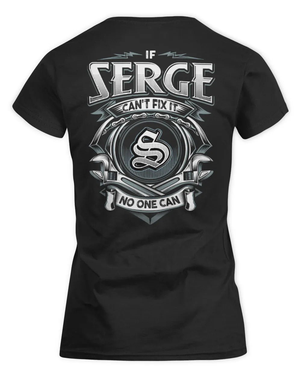 SERGE AP81-K4-626 - Personalized Ahmed Quote Apparel “If Ahmed Can't Fix It, No One Can” - Women's Standard T-Shirt - Black