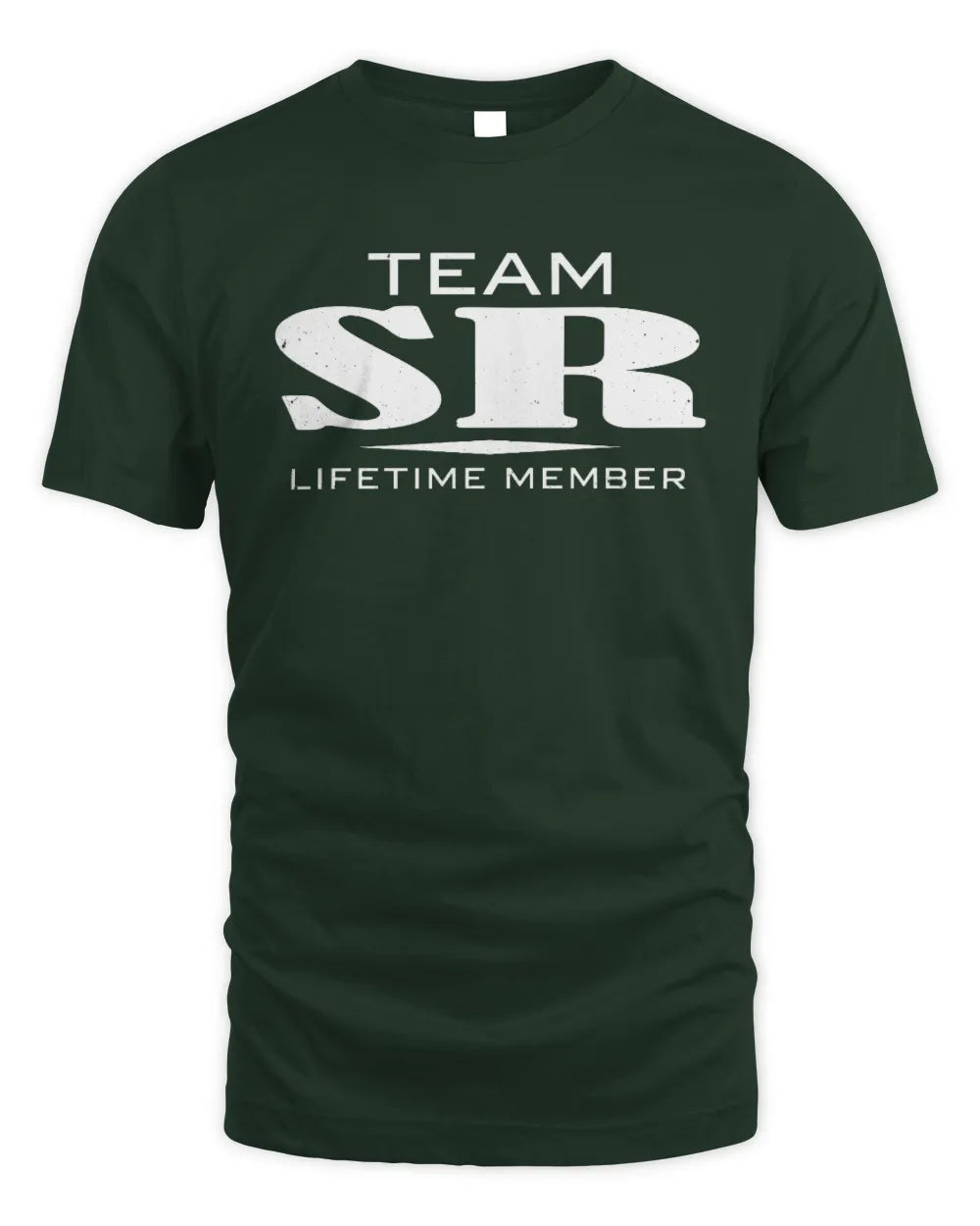 SR BL62-K4-128 - Personalized “Team NAME Lifetime Member” - Unisex Standard T-Shirt - Forest Green