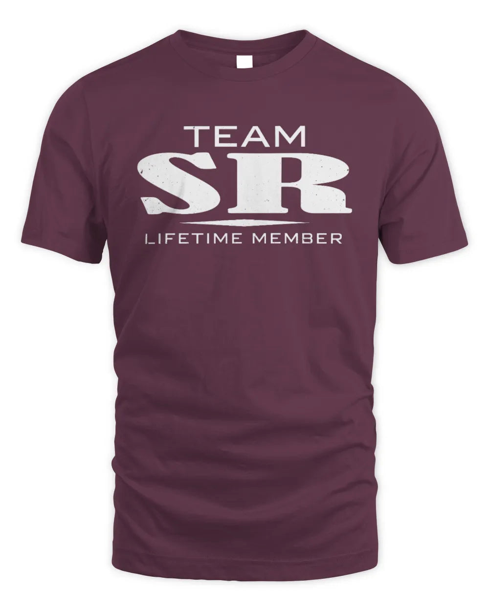 SR BL62-K4-128 - Personalized “Team NAME Lifetime Member” - Unisex Standard T-Shirt - Maroon