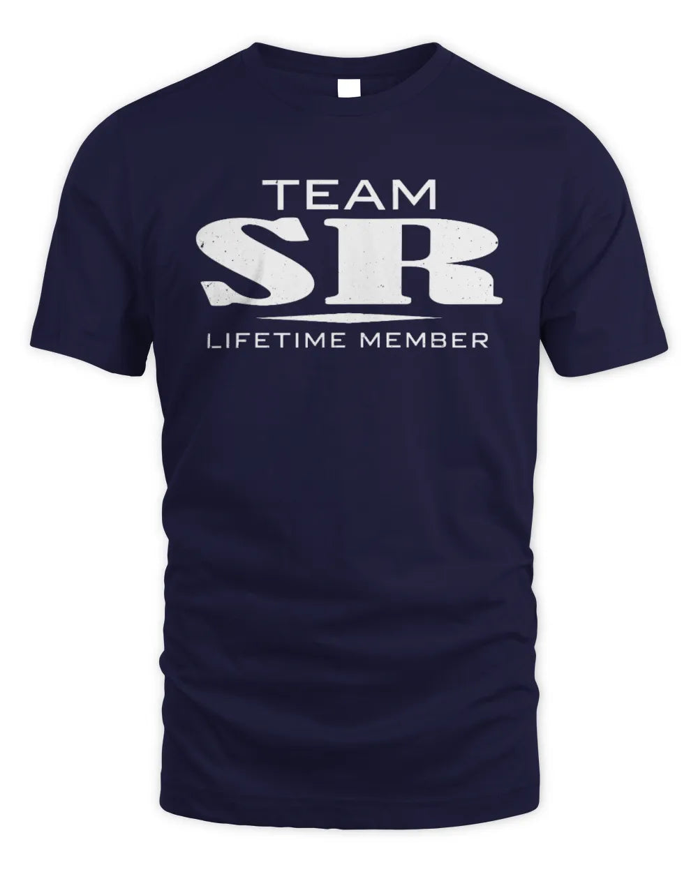 SR BL62-K4-128 - Personalized “Team NAME Lifetime Member” - Unisex Standard T-Shirt - Navy