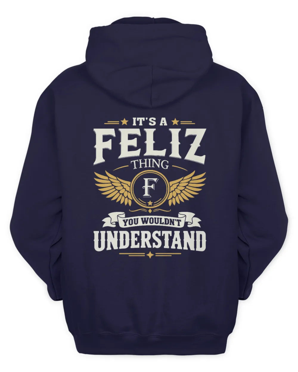 FELIZ KT06-M008 It’s a [NAME] Thing – You Wouldn’t Understand | Personalized Vintage T-Shirt - Unisex Hoodie - Navy