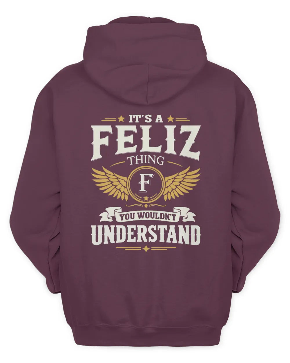 FELIZ KT06-M008 It’s a [NAME] Thing – You Wouldn’t Understand | Personalized Vintage T-Shirt - Unisex Hoodie - Maroon