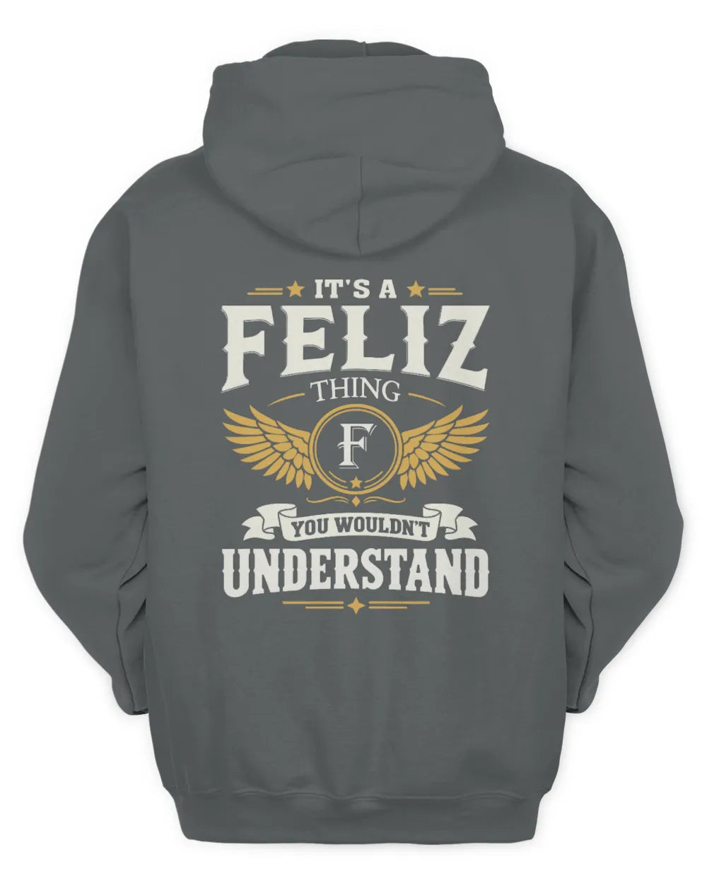 FELIZ KT06-M008 It’s a [NAME] Thing – You Wouldn’t Understand | Personalized Vintage T-Shirt - Unisex Hoodie - Charcoal