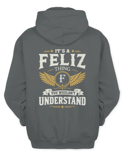 FELIZ KT06-M008 It’s a [NAME] Thing – You Wouldn’t Understand | Personalized Vintage T-Shirt - Unisex Hoodie - Charcoal