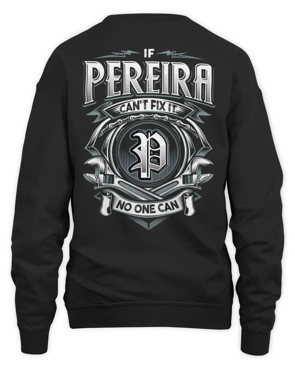 PEREIRA AP81-K4-626 - Personalized Ahmed Quote Apparel “If Ahmed Can't Fix It, No One Can” - Unisex Sweatshirt - Black