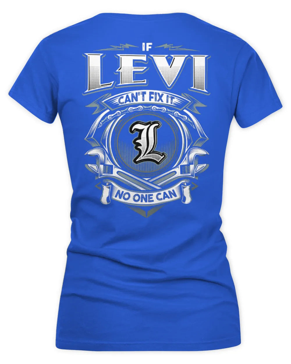 LEVI AP81-K4-626 - Personalized Ahmed Quote Apparel “If Ahmed Can't Fix It, No One Can” - Women's V-Neck T-Shirt - Royal