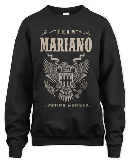 MARIANO TP06-K82 – Personalized Classic Style Apparel “Team NAME Lifetime Member” - Unisex Sweatshirt - Black