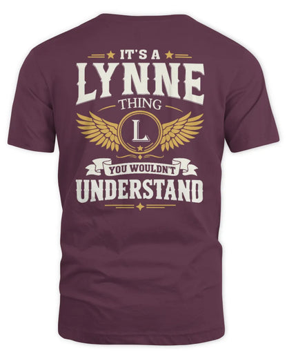 LYNNE KT06-M008 It’s a [NAME] Thing – You Wouldn’t Understand | Personalized Vintage T-Shirt - Unisex Standard T-Shirt - Maroon