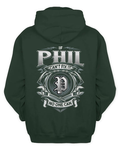 PHIL AP81-K4-626 - Personalized Ahmed Quote Apparel “If Ahmed Can't Fix It, No One Can” - Unisex Hoodie - Forest Green