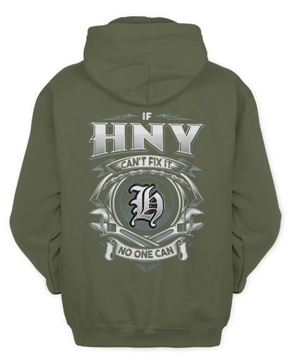 HNY AP81-K4-626 - Personalized Ahmed Quote Apparel “If Ahmed Can't Fix It, No One Can” - Unisex Hoodie - Military Green