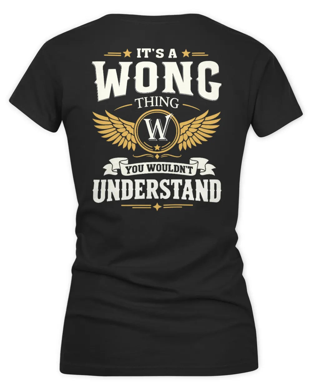 WONG KT06-M008 It’s a [NAME] Thing – You Wouldn’t Understand | Personalized Vintage T-Shirt - Women's V-Neck T-Shirt - Black