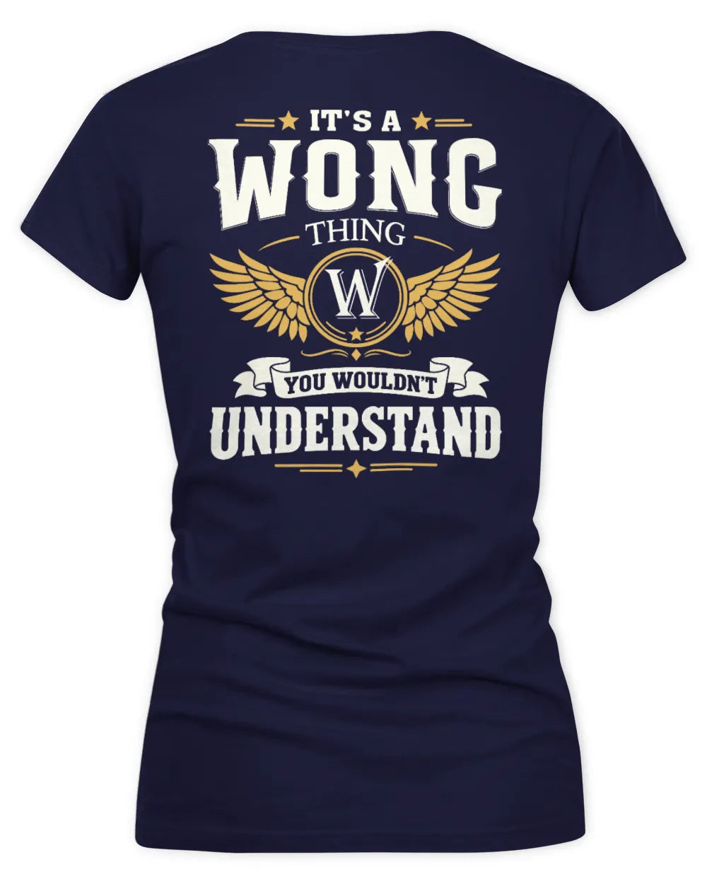 WONG KT06-M008 It’s a [NAME] Thing – You Wouldn’t Understand | Personalized Vintage T-Shirt - Women's V-Neck T-Shirt - Navy