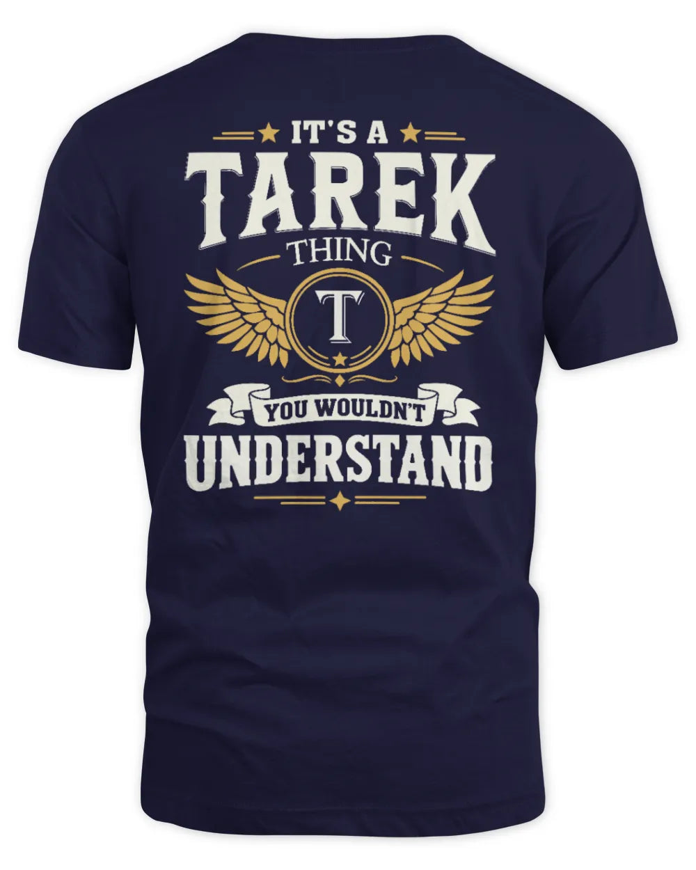 TAREK KT06-M008 It’s a [NAME] Thing – You Wouldn’t Understand | Personalized Vintage T-Shirt - Unisex Standard T-Shirt - Navy