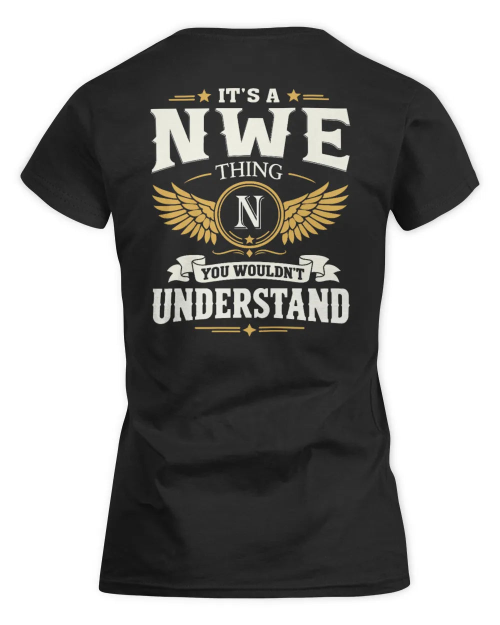 NWE KT06-M008 It’s a [NAME] Thing – You Wouldn’t Understand | Personalized Vintage T-Shirt - Women's Standard T-Shirt - Black