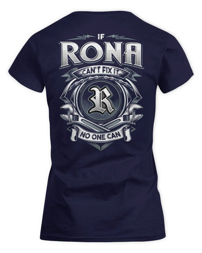 RONA AP81-K4-626 - Personalized Ahmed Quote Apparel “If Ahmed Can't Fix It, No One Can” - Women's Standard T-Shirt - Navy