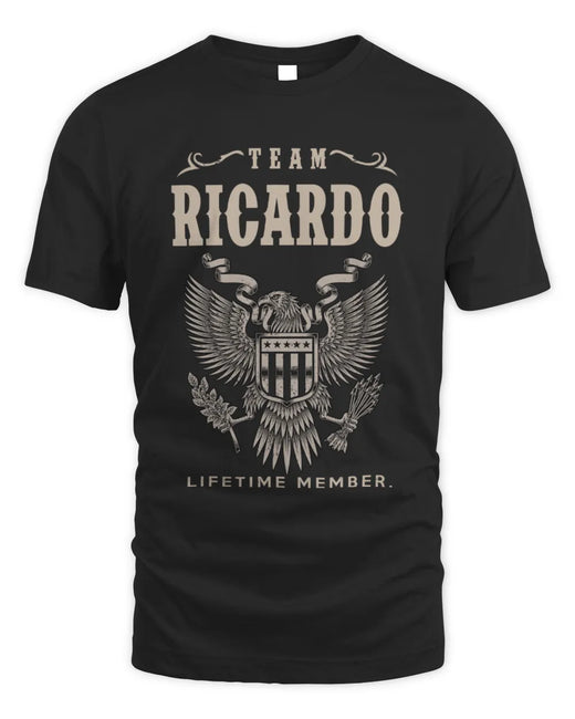 RICARDO TP06-K82 – Personalized Classic Style Apparel “Team NAME Lifetime Member”