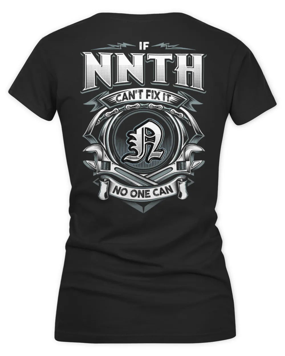 NNTH AP81-K4-626 - Personalized Ahmed Quote Apparel “If Ahmed Can't Fix It, No One Can” - Women's V-Neck T-Shirt - Black