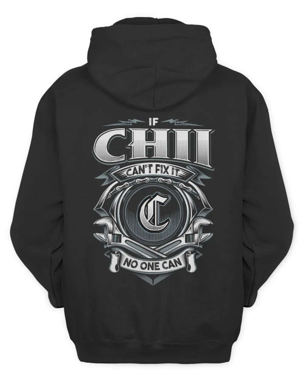 CHII AP81-K4-626 - Personalized Ahmed Quote Apparel “If Ahmed Can't Fix It, No One Can” - Unisex Hoodie - Black