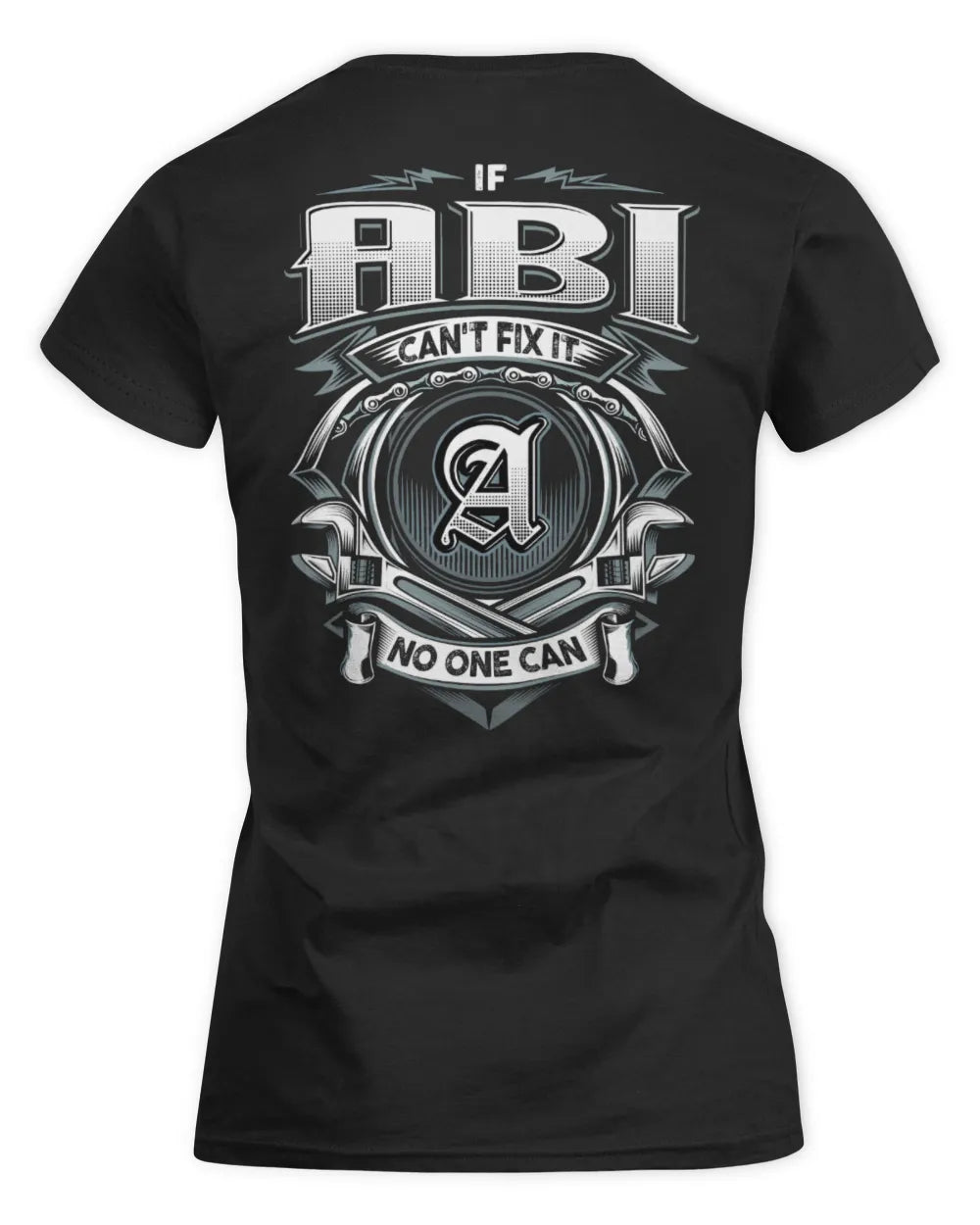 ABI AP81-K4-626 - Personalized Ahmed Quote Apparel “If Ahmed Can't Fix It, No One Can” - Women's Standard T-Shirt - Black