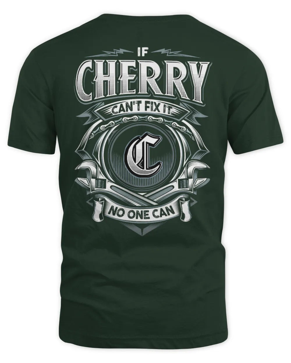 CHERRY AP81-K4-626 - Personalized Ahmed Quote Apparel “If Ahmed Can't Fix It, No One Can” - Unisex Standard T-Shirt - Forest Green