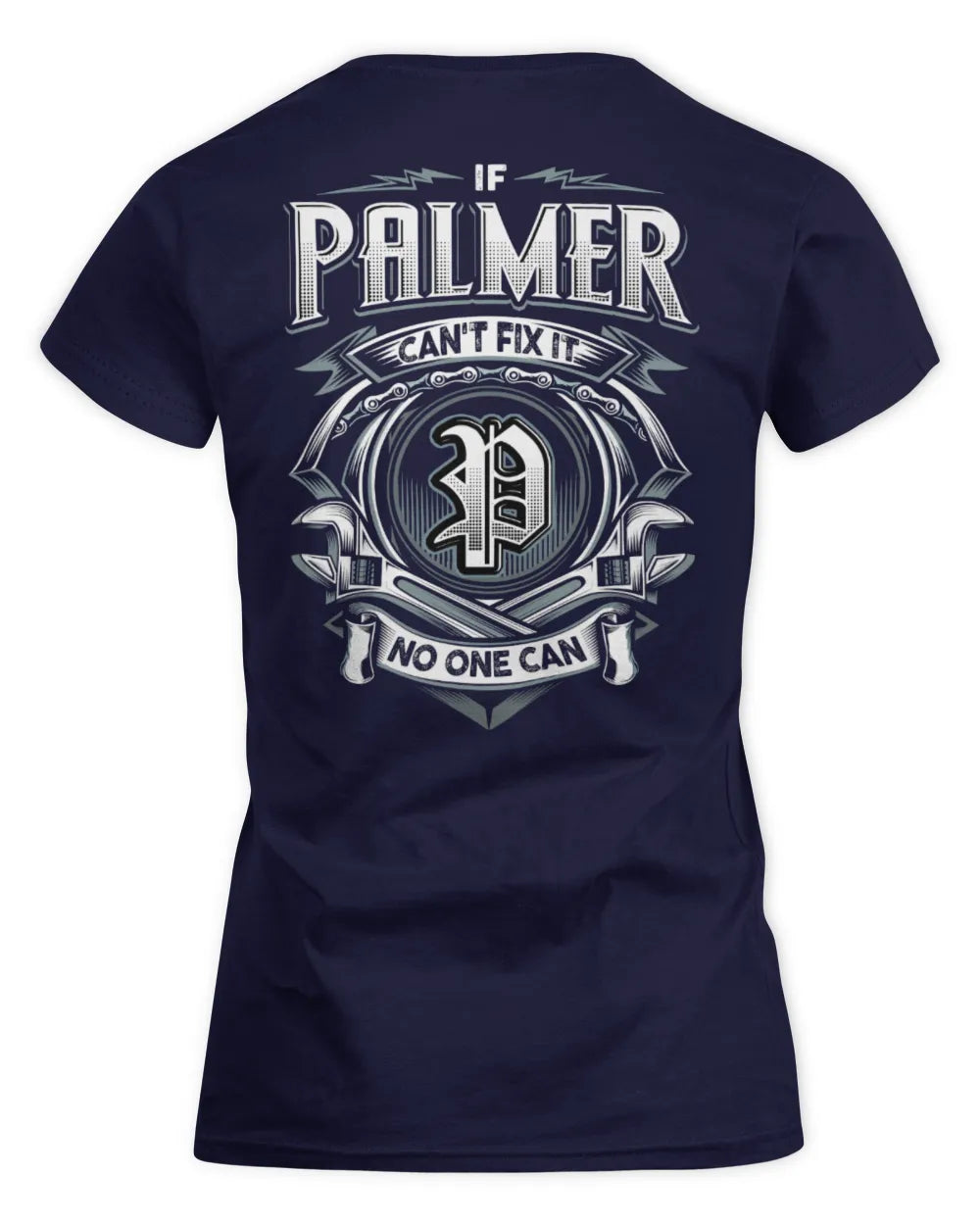 PALMER AP81-K4-626 - Personalized Ahmed Quote Apparel “If Ahmed Can't Fix It, No One Can” - Women's Standard T-Shirt - Navy