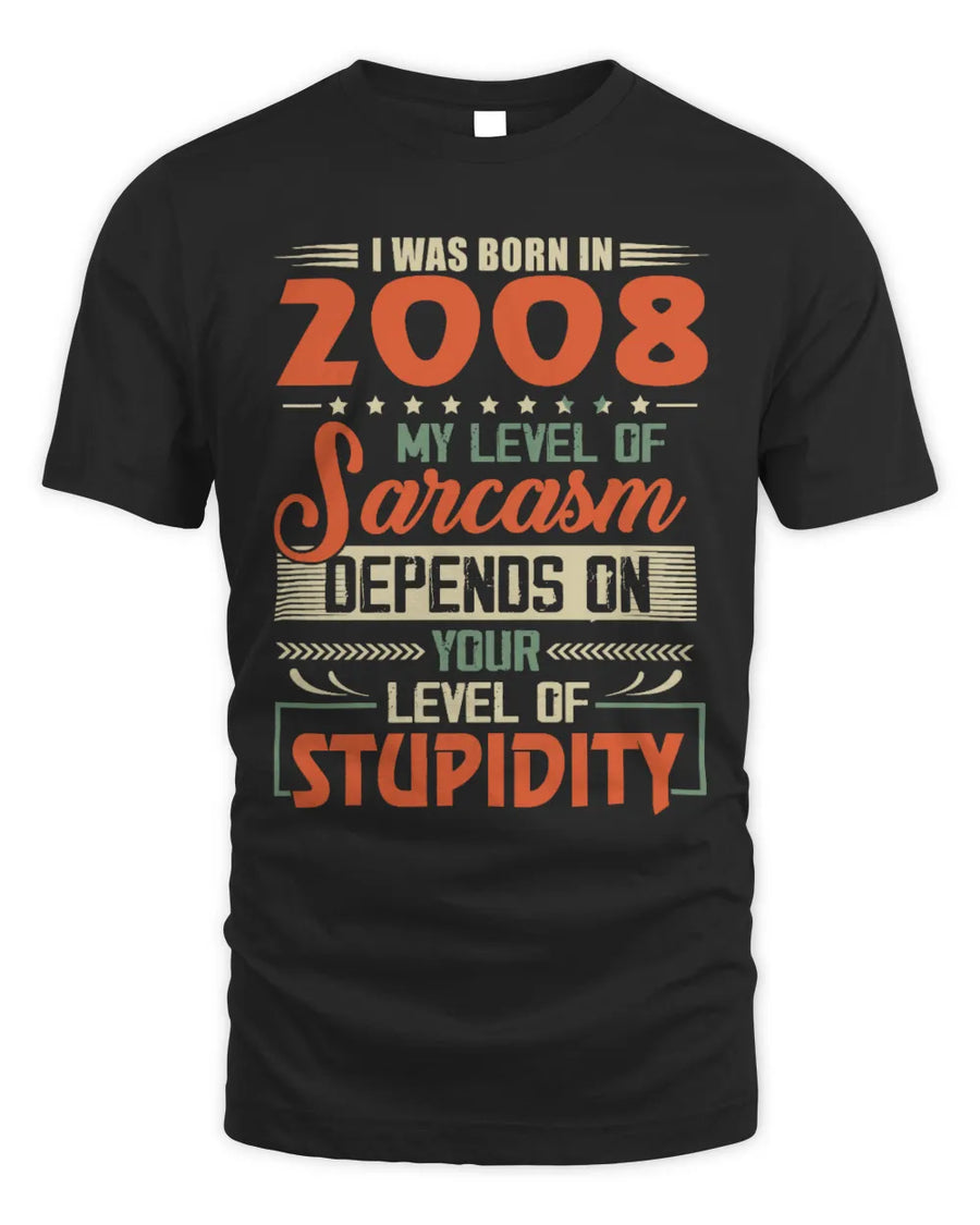 2008 TH05-K2 – Vintage Born to Be Sarcastic T-Shirt