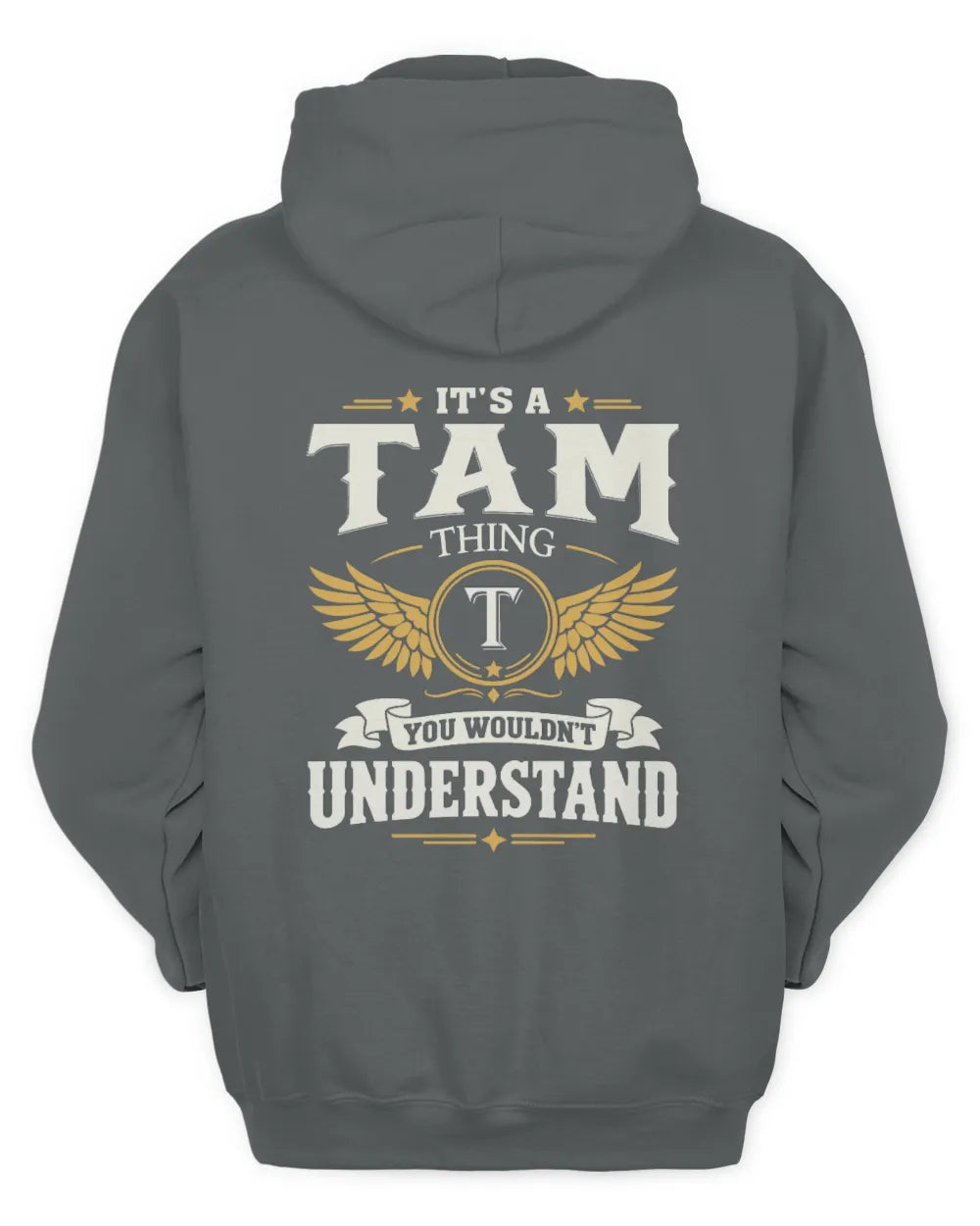 TAM KT06-M008 It’s a [NAME] Thing – You Wouldn’t Understand | Personalized Vintage T-Shirt - Unisex Hoodie - Charcoal