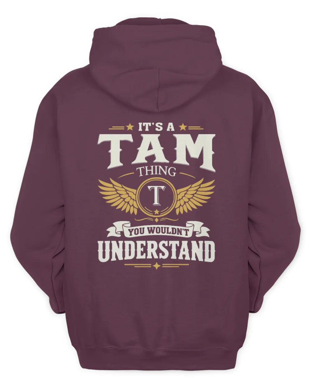 TAM KT06-M008 It’s a [NAME] Thing – You Wouldn’t Understand | Personalized Vintage T-Shirt - Unisex Hoodie - Maroon
