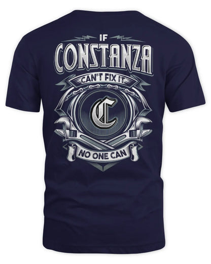 CONSTANZA AP81-K4-626 - Personalized Ahmed Quote Apparel “If Ahmed Can't Fix It, No One Can” - Unisex Standard T-Shirt - Navy