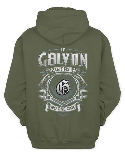 GALVAN AP81-K4-626 - Personalized Ahmed Quote Apparel “If Ahmed Can't Fix It, No One Can” - Unisex Hoodie - Military Green