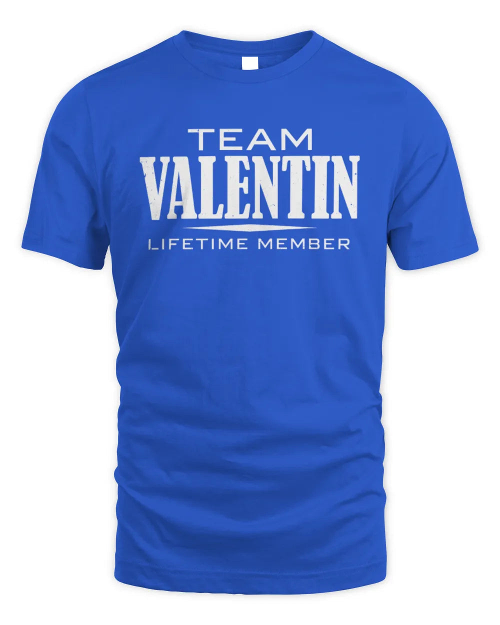 VALENTIN BL62-K4-128 - Personalized “Team NAME Lifetime Member” - Unisex Standard T-Shirt - Royal