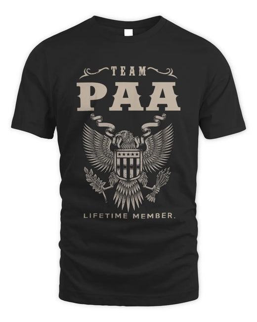 PAA TP06-K82 – Personalized Classic Style Apparel “Team NAME Lifetime Member”