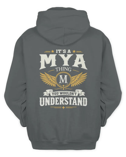 MYA KT06-M008 It’s a [NAME] Thing – You Wouldn’t Understand | Personalized Vintage T-Shirt - Unisex Hoodie - Charcoal