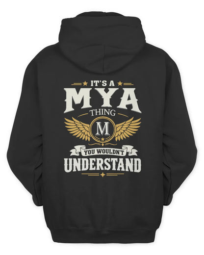 MYA KT06-M008 It’s a [NAME] Thing – You Wouldn’t Understand | Personalized Vintage T-Shirt - Unisex Hoodie - Black