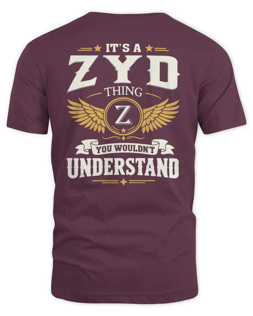 ZYD KT06-M008 It’s a [NAME] Thing – You Wouldn’t Understand | Personalized Vintage T-Shirt - Unisex Standard T-Shirt - Maroon