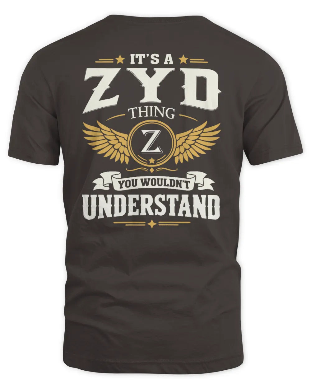 ZYD KT06-M008 It’s a [NAME] Thing – You Wouldn’t Understand | Personalized Vintage T-Shirt - Unisex Standard T-Shirt - Dark Chocolate