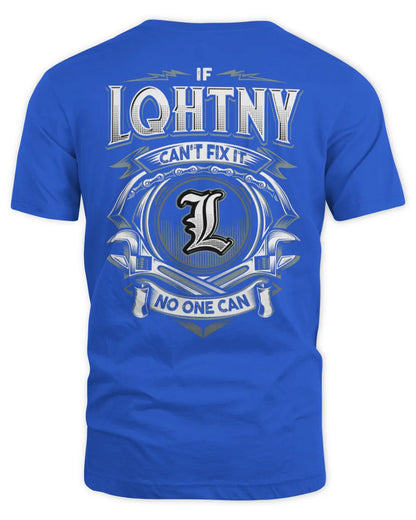 LQHTNY AP81-K4-626 - Personalized Ahmed Quote Apparel “If Ahmed Can't Fix It, No One Can” - Unisex Standard T-Shirt - Royal