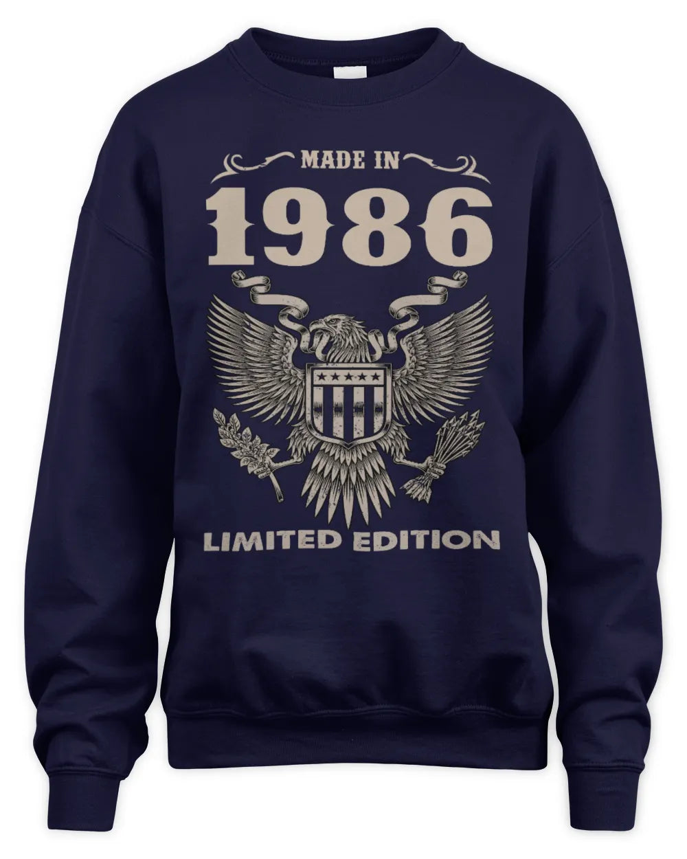 1986 HH89-K2 – Classic Birth Year Limited Edition T-Shirt - Unisex Sweatshirt - Navy