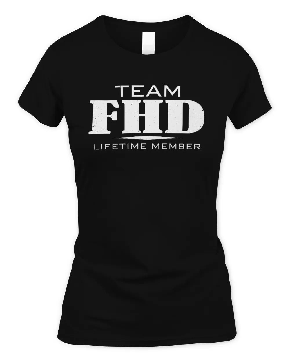 FHD BL62-K4-128 - Personalized “Team NAME Lifetime Member” - Women's Standard T-Shirt - Black