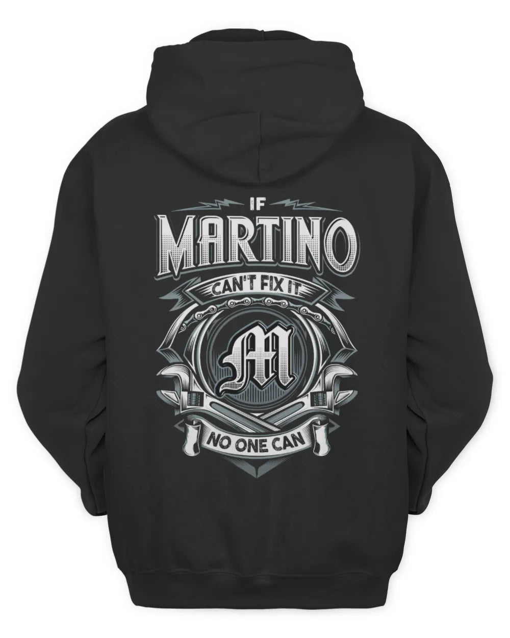 MARTINO AP81-K4-626 - Personalized Ahmed Quote Apparel “If Ahmed Can't Fix It, No One Can” - Unisex Hoodie - Black