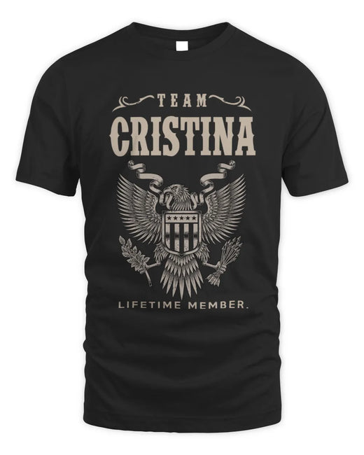 CRISTINA TP06-K82 – Personalized Classic Style Apparel “Team NAME Lifetime Member”