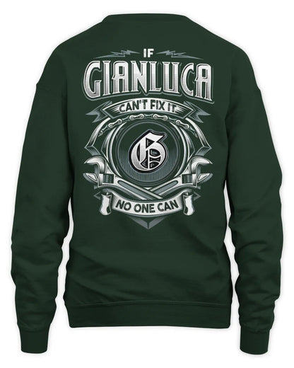 GIANLUCA AP81-K4-626 - Personalized Ahmed Quote Apparel “If Ahmed Can't Fix It, No One Can” - Unisex Sweatshirt - Forest Green