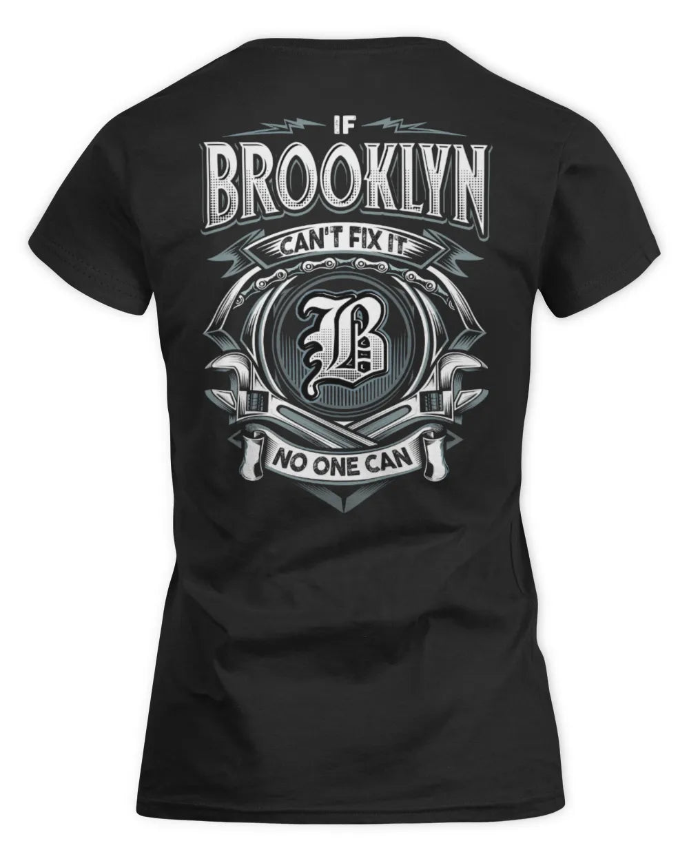 BROOKLYN AP81-K4-626 - Personalized Ahmed Quote Apparel “If Ahmed Can't Fix It, No One Can” - Women's Standard T-Shirt - Black