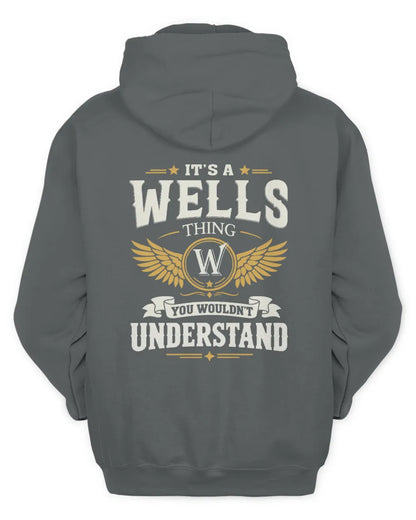 WELLS KT06-M008 It’s a [NAME] Thing – You Wouldn’t Understand | Personalized Vintage T-Shirt - Unisex Hoodie - Charcoal
