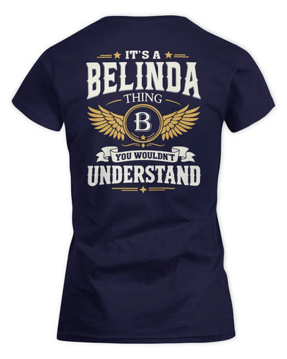 BELINDA KT06-M008 It’s a [NAME] Thing – You Wouldn’t Understand | Personalized Vintage T-Shirt - Women's Standard T-Shirt - Navy